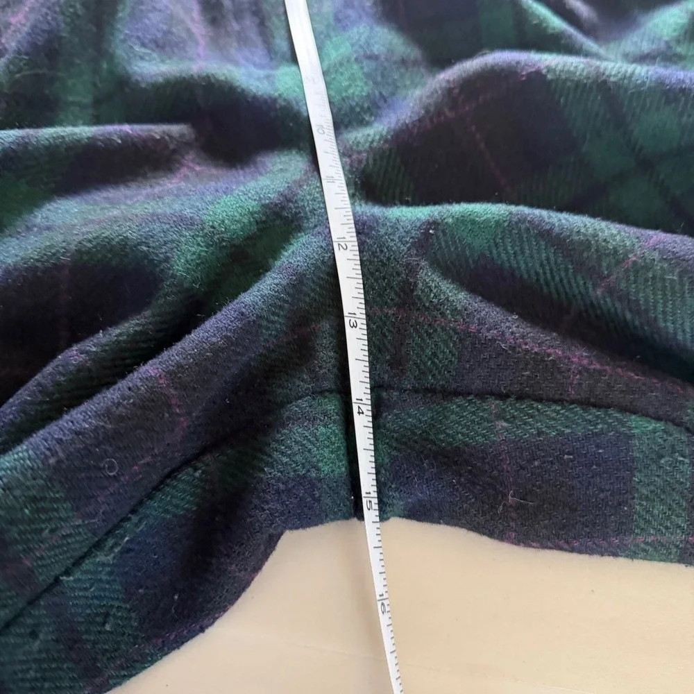 Sag Harbor Vintage Tartan Plaid Culotte Shorts Wool Blend Preppy Academia 10